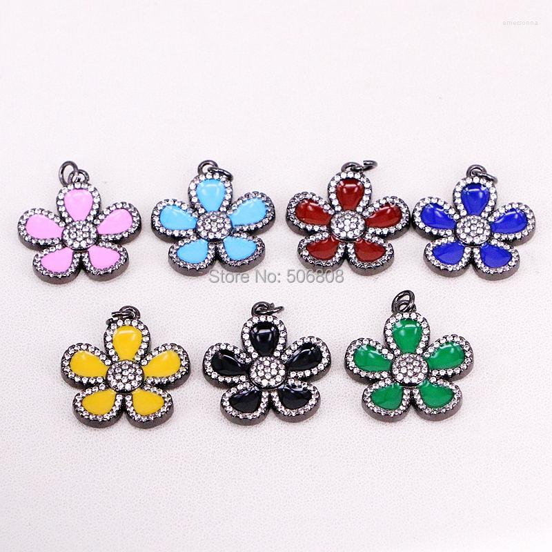 Pendant Necklaces 6PCS Fashion Jewelry Enamel Mix Color Flower CZ Micro Pave Zircon Charms Pendants Copper Necklace
Pendant Necklaces 6PCS Fashion Jewelry Enamel Mix Color Flower CZ Micro Pave Zircon Charms Pendants Copper Necklace