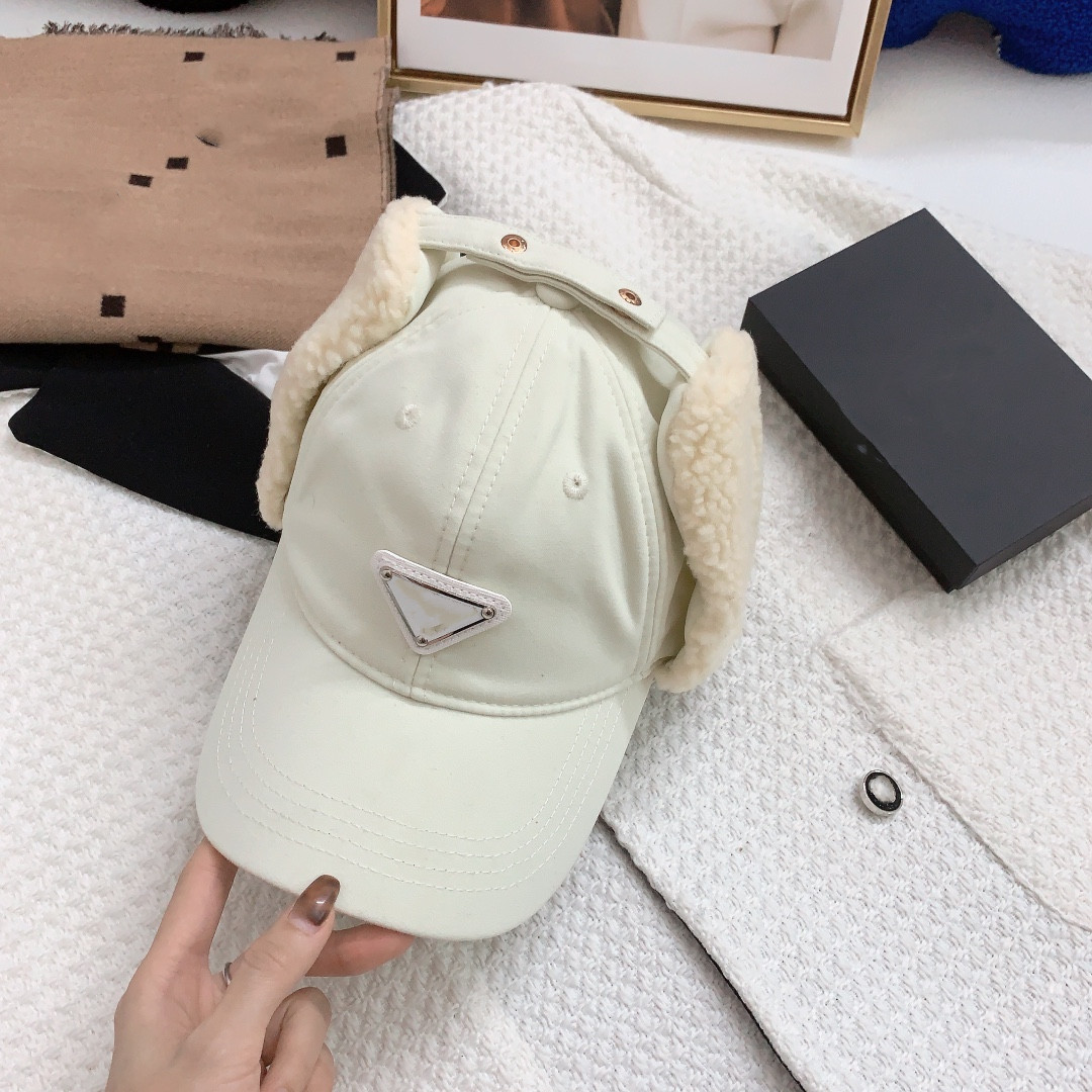 Top Luxury Designer Baseball Cap Triangle Standard New Letter Winter Thicken Thermal Lambswool Earmuffs Hat All-Matching Baseball Caps, With logo
Top Luxury Designer Baseball Cap Triangle Standard New Letter Winter Thicken Thermal Lambswool Earmuffs Hat All-Matching Baseball Caps, With logo