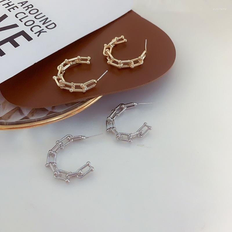 Hoop Earrings Fashion 925 Silver Retro Geometry Chain Stud Earring Trend Jewelry Accessories For Women Girl
Hoop Earrings Fashion 925 Silver Retro Geometry Chain Stud Earring Trend Jewelry Accessories For Women Girl