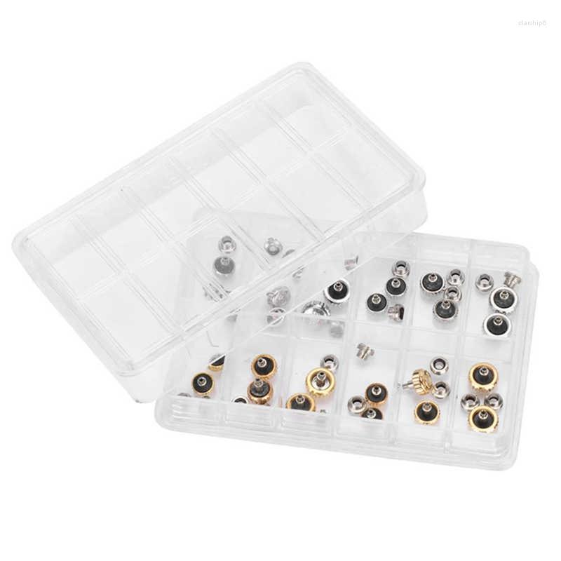 Watch Repair Kits 24Pcs Copper Crown Parts Head With 24 Screw Replacement Gold Silver Accessories 5.3/6/7mm
Watch Repair Kits 24Pcs Copper Crown Parts Head With 24 Screw Replacement Gold Silver Accessories 5.3/6/7mm