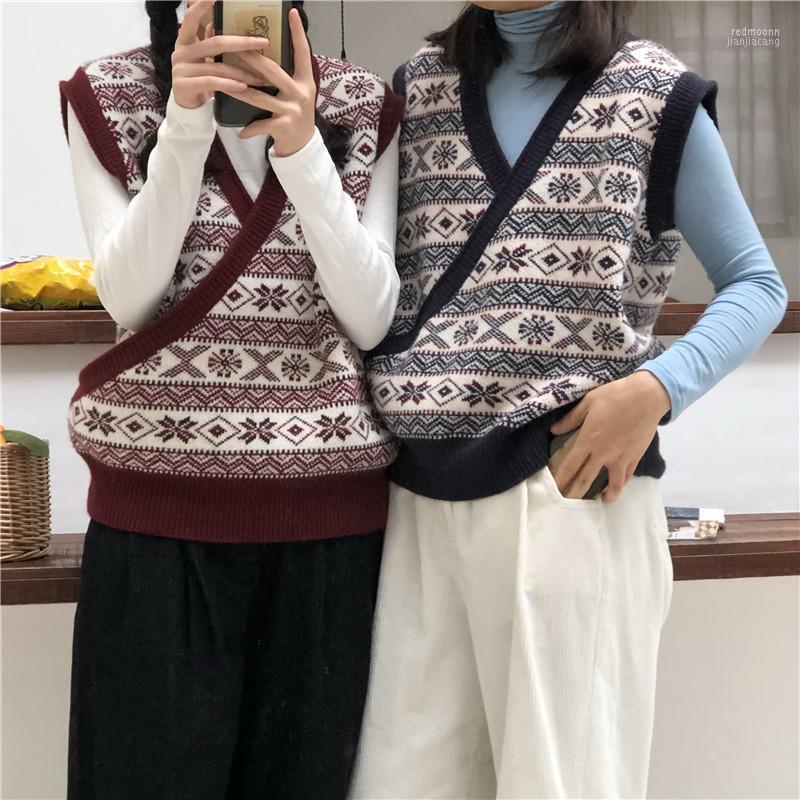 Women's Vests Women's Pullover Sleeveless Tank Sweater Knitted Waistcoat Jacquard Vintage Loose Plus Size Spring, Red
Women's Vests Women's Pullover Sleeveless Tank Sweater Knitted Waistcoat Jacquard Vintage Loose Plus Size Spring, Red