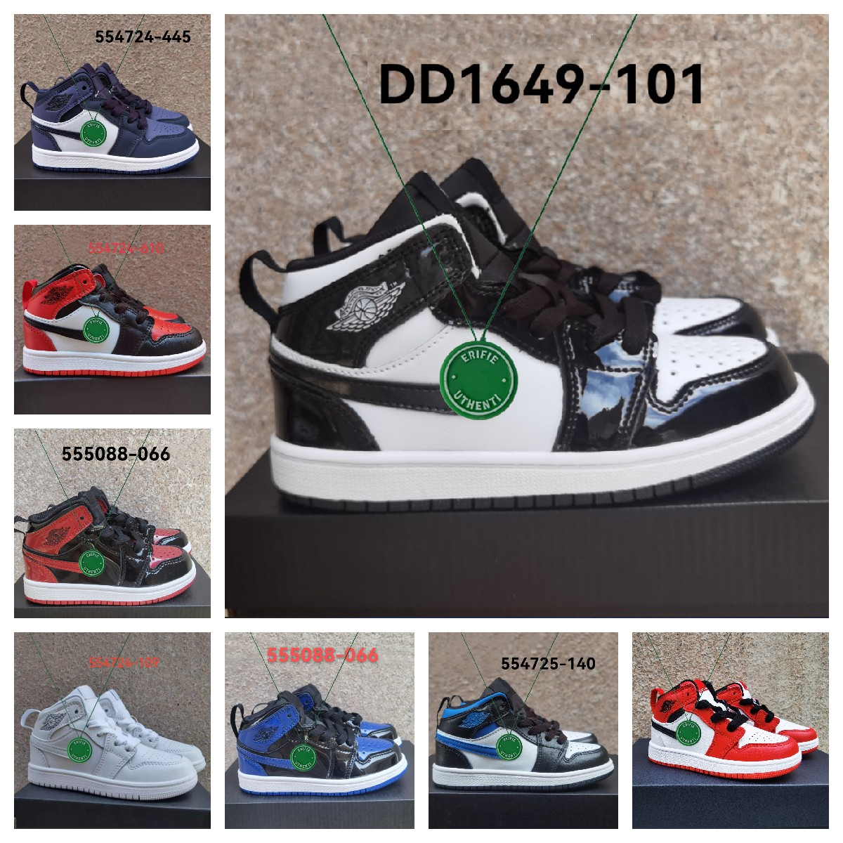 2023 Kids jumpman 1 Shoes for kid youth students Born Infant Toddler Trainers big child Boys Girls jordens 1s sneakers desiganer children, Color # 16
2023 Kids jumpman 1 Shoes for kid youth students Born Infant Toddler Trainers big child Boys Girls jordens 1s sneakers desiganer children, Color # 16