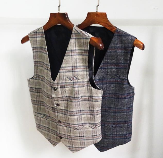 Men's Vests Men's Plaid Thin Vintage Men Slim Suit Vest Casual Business Professional Korean Waistcoat Man Clothing Plus Size, Dark grey
Men's Vests Men's Plaid Thin Vintage Men Slim Suit Vest Casual Business Professional Korean Waistcoat Man Clothing Plus Size, Dark grey