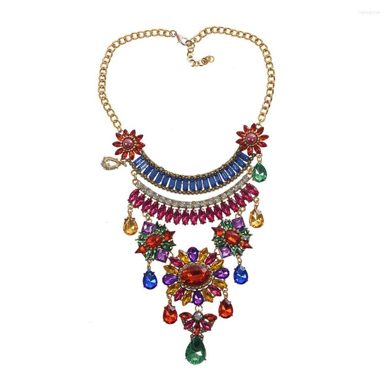 Choker Multicolor Luxury Crystal Gem Bridal Maxi Necklaces Pendants Women Statement Big Necklace Jewelry Large Collar
Choker Multicolor Luxury Crystal Gem Bridal Maxi Necklaces Pendants Women Statement Big Necklace Jewelry Large Collar