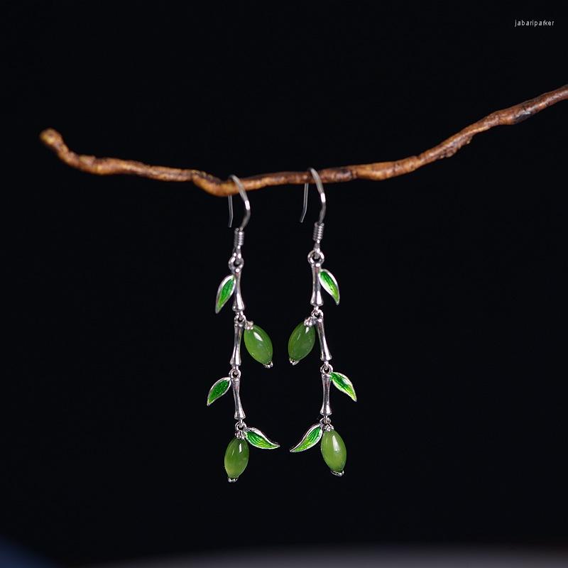Dangle Earrings FNJ Jasper Leaf 925 Silver Original Pure S925 Sterling Drop Earring For Women Jewelry
Dangle Earrings FNJ Jasper Leaf 925 Silver Original Pure S925 Sterling Drop Earring For Women Jewelry