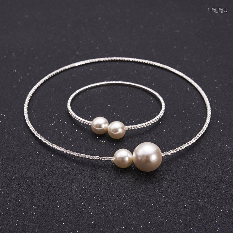 Necklace Earrings Set & Fashion Women Simple Simulated Pearl Bridal Crystal Wedding Bracelet NOV99, Picture shown
Necklace Earrings Set & Fashion Women Simple Simulated Pearl Bridal Crystal Wedding Bracelet NOV99, Picture shown