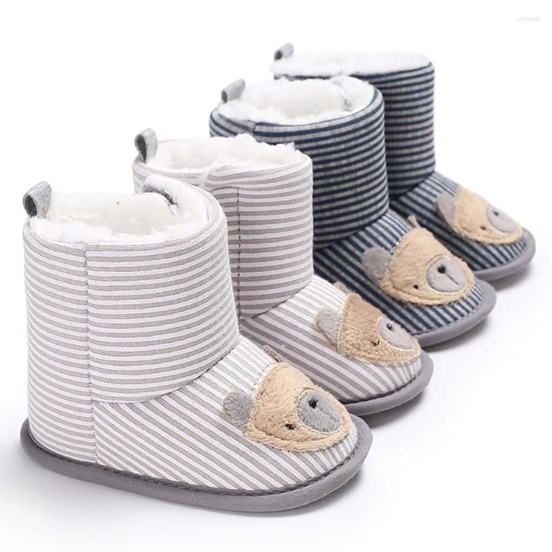 First Walkers Winter Baby Shoes Born Striped Thick Booty Babe Boy Walker Girls Warm Boots Toddler Infant Soft Sole Cotton Prewalker Booties, Gray 
First Walkers Winter Baby Shoes Born Striped Thick Booty Babe Boy Walker Girls Warm Boots Toddler Infant Soft Sole Cotton Prewalker Booties, Gray