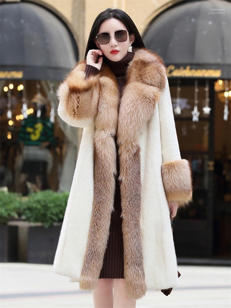 Women's Fur Women's & Faux Natural Mink Women Winter Long Real Coat Luxury Female Jacket Big Collar Clothes 2022 AL1805 KJ3773, White
Women's Fur Women's & Faux Natural Mink Women Winter Long Real Coat Luxury Female Jacket Big Collar Clothes 2022 AL1805 KJ3773, White