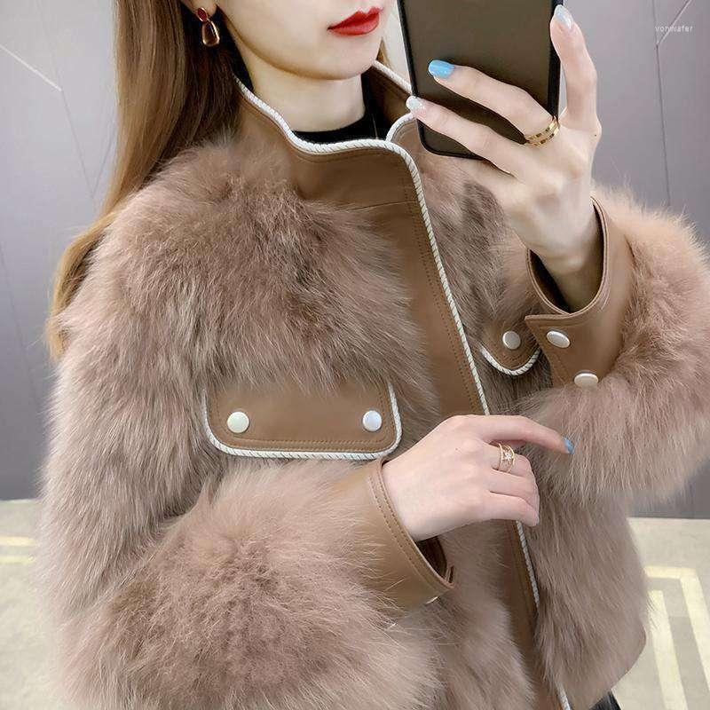 Women' Fur Winter Women Faux Jacket Elegant Short Zipper Lapel Warm Fashion Splicing Solid High Quality Plush Outwear, Dark gray
Women' Fur Winter Women Faux Jacket Elegant Short Zipper Lapel Warm Fashion Splicing Solid High Quality Plush Outwear, Dark gray