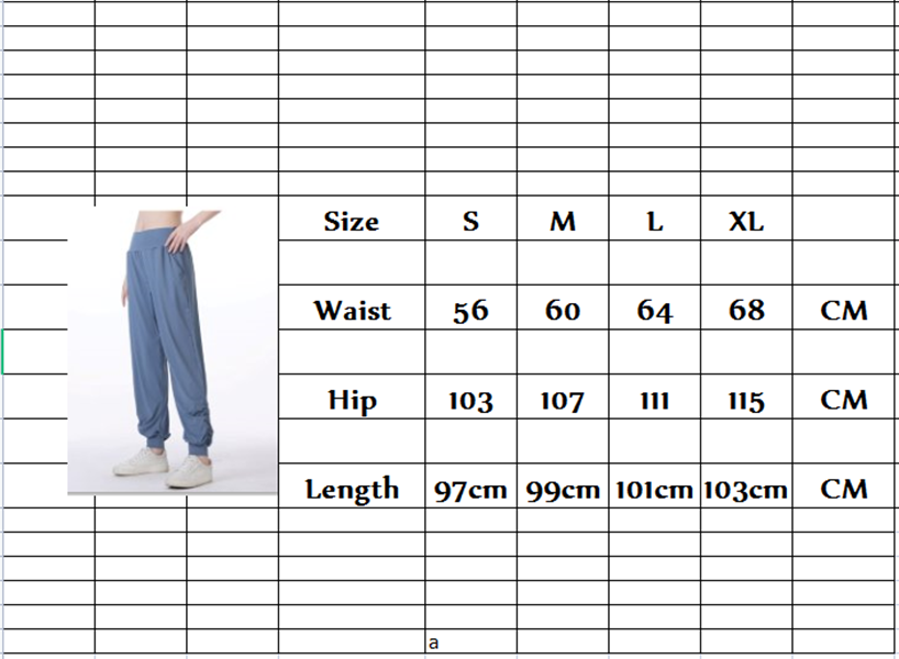 LM Women Jogging Yoga Loose Pocket Joggers Soft High Waist Hip Lift Elastic Casual Pants Drawstring Legs Sweatpants