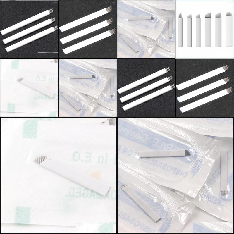 Tattoo Needles Tattoo Needles 50Pcs 7 9 11 12 14 Pin Permanent Makeup Eyebrow Blade For 3D Embroidery Microblading Pen Accessory Dro Dhrlg
Tattoo Needles Tattoo Needles 50Pcs 7 9 11 12 14 Pin Permanent Makeup Eyebrow Blade For 3D Embroidery Microblading Pen Accessory Dro Dhrlg