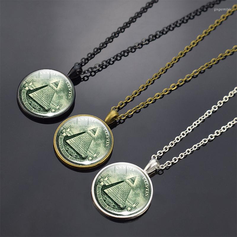 Pendant Necklaces All-seeing Eye Necklace Glass Dome Of Providence Jewelry Long Vintage Liberal Pyramid Accessories
Pendant Necklaces All-seeing Eye Necklace Glass Dome Of Providence Jewelry Long Vintage Liberal Pyramid Accessories