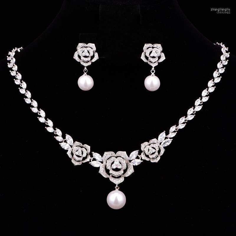 Necklace Earrings Set & High Quality Brilliant Flower Cubic Zircon Wedding For Women Bridesmaid Earring CZL-6008, Picture shown
Necklace Earrings Set & High Quality Brilliant Flower Cubic Zircon Wedding For Women Bridesmaid Earring CZL-6008, Picture shown