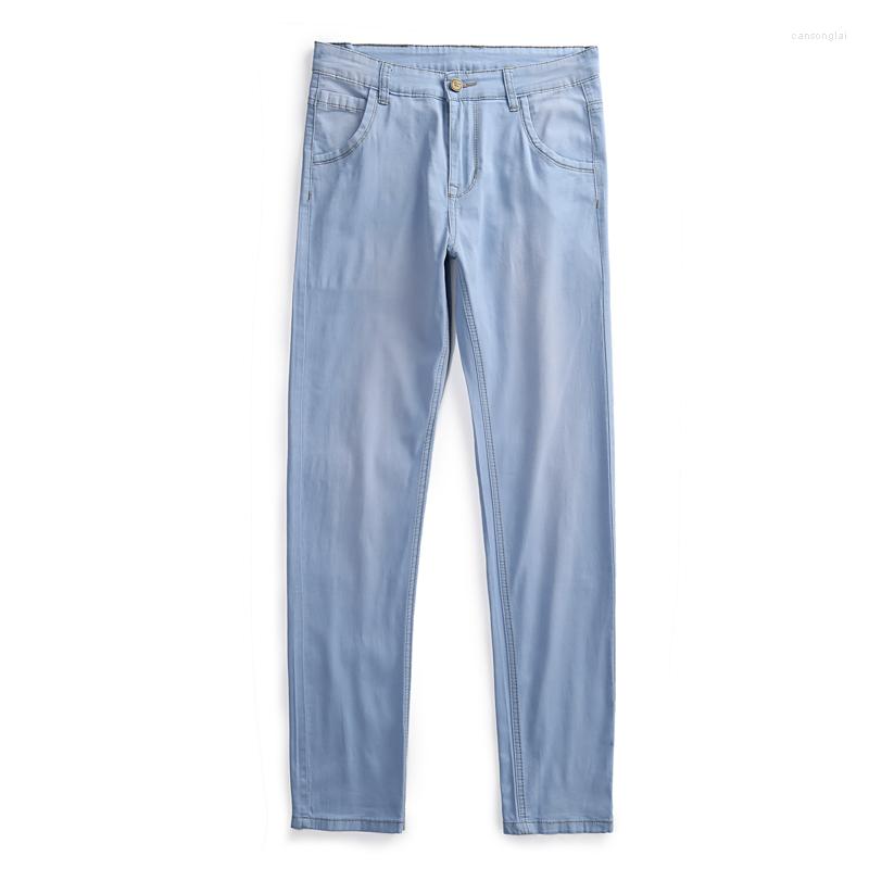 Men's Jeans Classic Style Men's Cotton Light Blue High Quality Business Casual Elastic Slim Fit Trousers Brand Pants, Ligth blue
Men's Jeans Classic Style Men's Cotton Light Blue High Quality Business Casual Elastic Slim Fit Trousers Brand Pants, Ligth blue