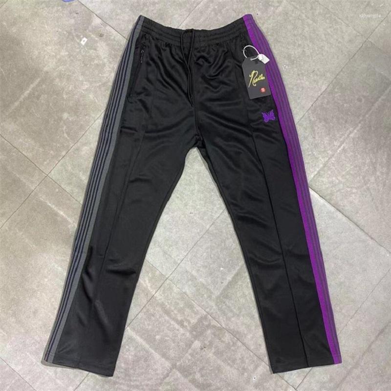Men' Pants Men' Needles Sweatpants Men Women Double Color Side Stripe Butterfly Embroidery Patchwork Ribbon AWGE Joggers Track, 1082
Men' Pants Men' Needles Sweatpants Men Women Double Color Side Stripe Butterfly Embroidery Patchwork Ribbon AWGE Joggers Track, 1082
