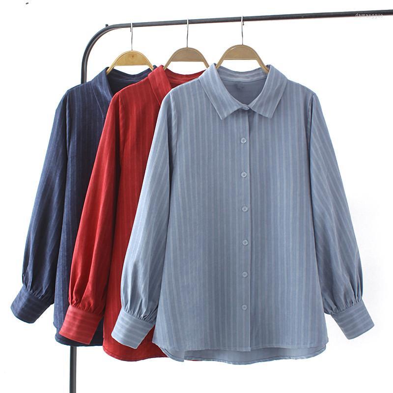 Shirt Women's Plus Size For Women In Spring And Autumn Wear -4XL Vertical Stripes Lapel Long Sleeve Large Straight Skirt Fatwomen, Blue
Shirt Women's Plus Size For Women In Spring And Autumn Wear -4XL Vertical Stripes Lapel Long Sleeve Large Straight Skirt Fatwomen, Blue