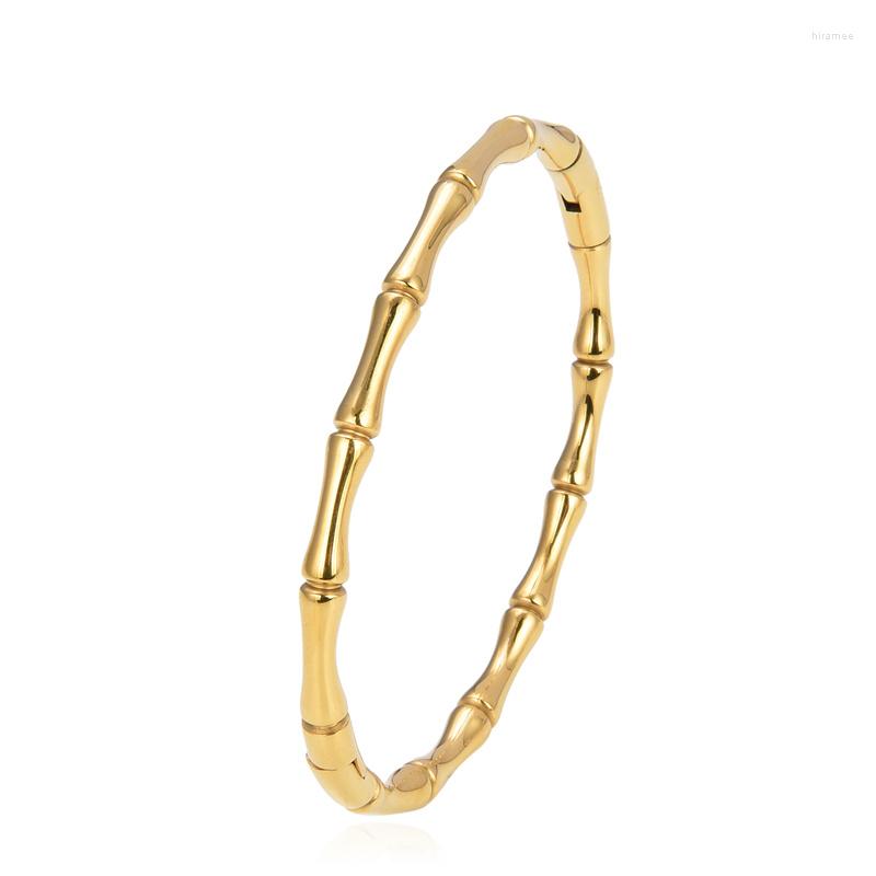 Bangle Lastest Women Jewelry Stainless Steel Sliver Gold Bangles Pulseiras Waterproof Bamboo Knot Design For Girls Birthday Gift
Bangle Lastest Women Jewelry Stainless Steel Sliver Gold Bangles Pulseiras Waterproof Bamboo Knot Design For Girls Birthday Gift
