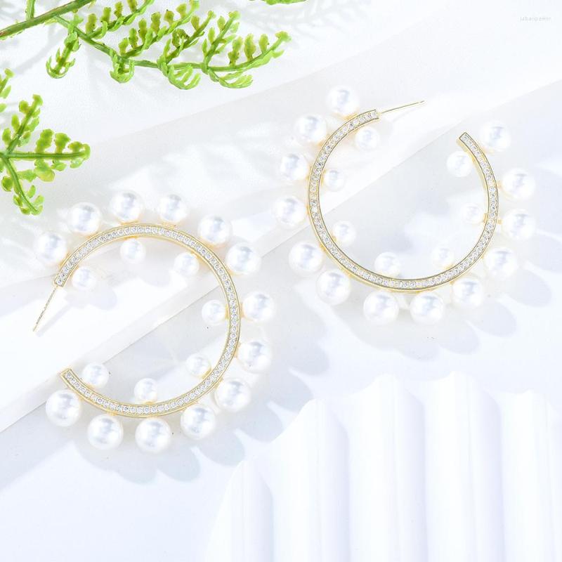 Dangle Earrings Blanchette Romantic Luxury Elegant Round CZ Pearl For Noble Women Wedding Cubic Zirconia Bridal Party Jewelry
Dangle Earrings Blanchette Romantic Luxury Elegant Round CZ Pearl For Noble Women Wedding Cubic Zirconia Bridal Party Jewelry