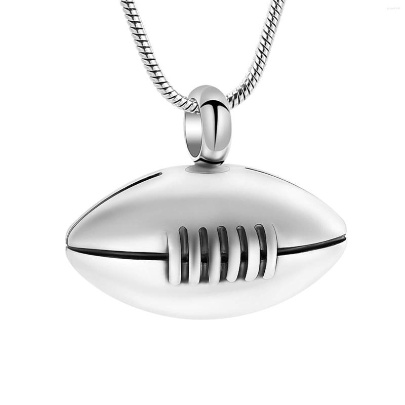 Chains American Football Cremation Jewelry For Ashes Urn Memorial Necklace Women Men Stainless Steel Rugby Keepsake Pendant
Chains American Football Cremation Jewelry For Ashes Urn Memorial Necklace Women Men Stainless Steel Rugby Keepsake Pendant
