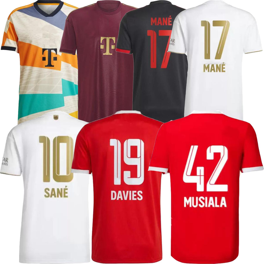 22 23 home away DE LIGT soccer jersey GORETZKA SANE KIMMICH MUSIALA MULLER GNABRY DAVIES COMAN 22 23 Red White Bayerns Football Shirts
22 23 home away DE LIGT soccer jersey GORETZKA SANE KIMMICH MUSIALA MULLER GNABRY DAVIES COMAN 22 23 Red White Bayerns Football Shirts