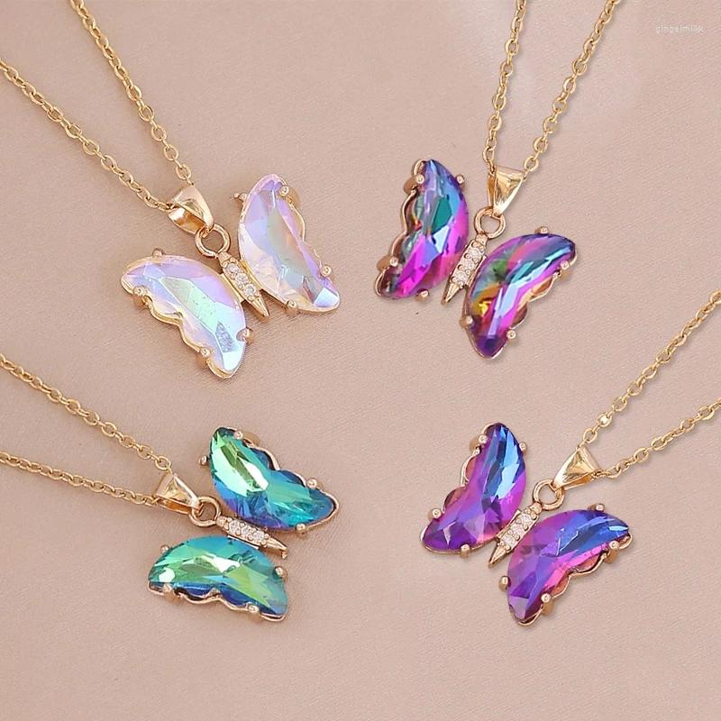 Pendant Necklaces Luxury Gradient Colorful Butterfly Pendants Necklace Alloy Zirconia For Women Summer Clothes Jewelry Accessories Clavicle
Pendant Necklaces Luxury Gradient Colorful Butterfly Pendants Necklace Alloy Zirconia For Women Summer Clothes Jewelry Accessories Clavicle