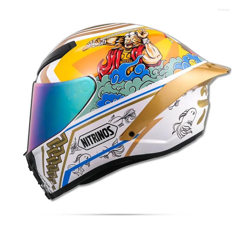 Motorcycle Helmets Full Face Helmet Women And Men Safety Hat Riding Motocross Racing Motobike Winter Saeson, With clear visor
Motorcycle Helmets Full Face Helmet Women And Men Safety Hat Riding Motocross Racing Motobike Winter Saeson, With clear visor