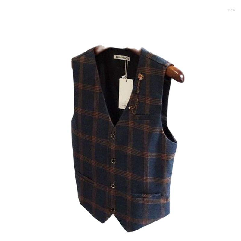 Men's Vests Men's British Gentleman Suit Vest Korean Version Casual Slim Wedding Waistcoat Office Clothes Size 2XL 3XL 4XL 5XL 6XL, Blue
Men's Vests Men's British Gentleman Suit Vest Korean Version Casual Slim Wedding Waistcoat Office Clothes Size 2XL 3XL 4XL 5XL 6XL, Blue
