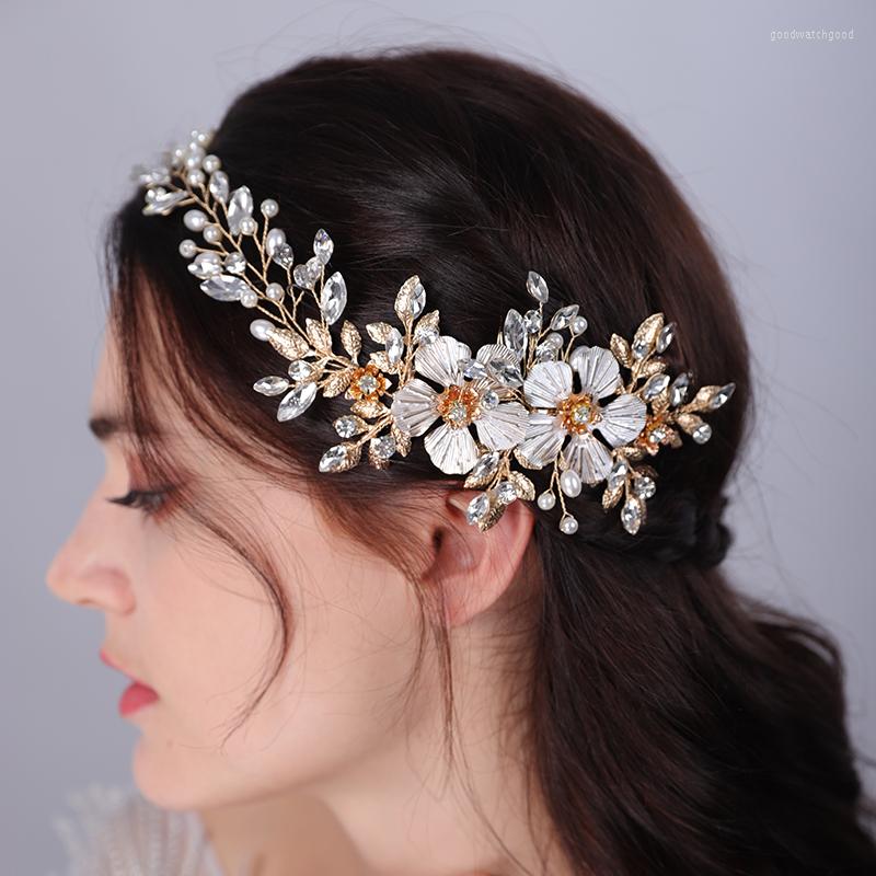 Headpieces Vintage Gold Flower Rhinestone Handmade Bridal Hair Comb Headband Fashion Pearl Party Wedding Accessories Jewelry Women Tiaras
Headpieces Vintage Gold Flower Rhinestone Handmade Bridal Hair Comb Headband Fashion Pearl Party Wedding Accessories Jewelry Women Tiaras