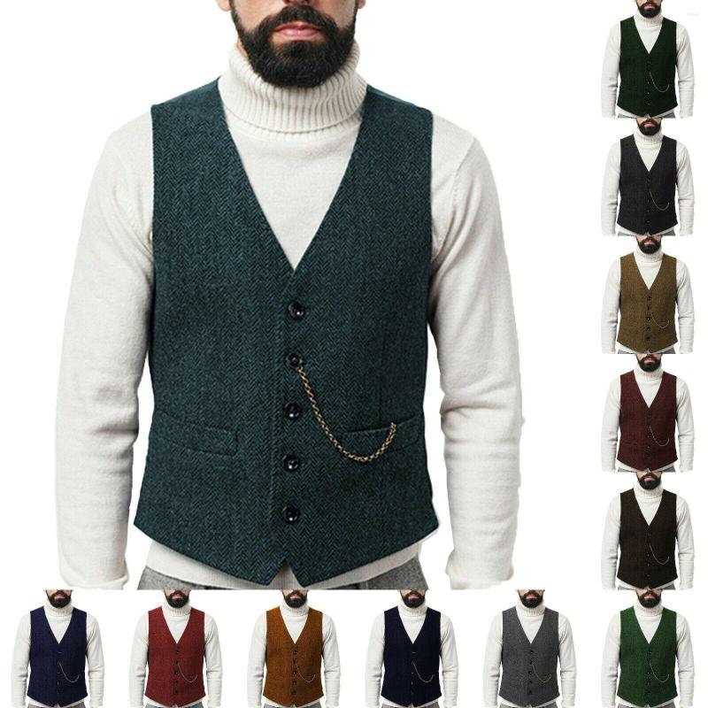 Men' Vests Men' Suit Vest Herringbone V-Neck Retro Slim Fit Jacket Business Warm Steampunk Waistcoat, Beige
Men' Vests Men' Suit Vest Herringbone V-Neck Retro Slim Fit Jacket Business Warm Steampunk Waistcoat, Beige