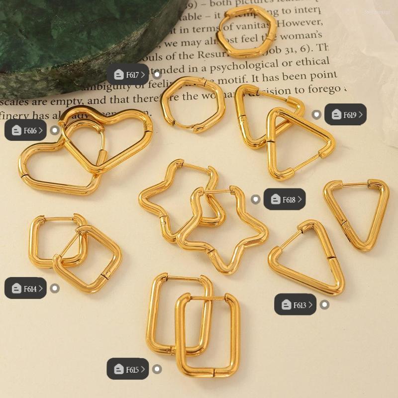 Hoop Earrings Simple Plain Circle Versatile Titanium Steel Gold-plated Women's Korean Fashion 2022
Hoop Earrings Simple Plain Circle Versatile Titanium Steel Gold-plated Women's Korean Fashion 2022