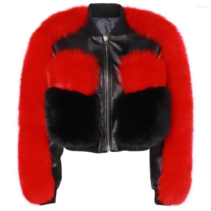 Women' Leather YOLOAgain Ladies Genuine Jackets Coats Real Fur Sleeve Crop Jakcet Women, As shown
Women' Leather YOLOAgain Ladies Genuine Jackets Coats Real Fur Sleeve Crop Jakcet Women, As shown
