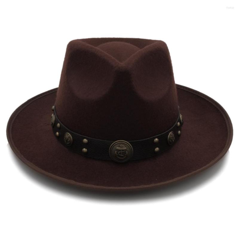 Berets Fashion Men Felt Fedora Hat With Wide Brim Jazz Gentleman Sombrero Dad Steampunk Belt Size 58cm, Khaki
Berets Fashion Men Felt Fedora Hat With Wide Brim Jazz Gentleman Sombrero Dad Steampunk Belt Size 58cm, Khaki