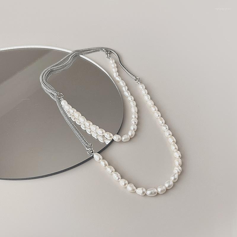 Choker Silver Color Simple Freshwater Pearl Beads Double Layers Necklace Chic Jewelry
Choker Silver Color Simple Freshwater Pearl Beads Double Layers Necklace Chic Jewelry