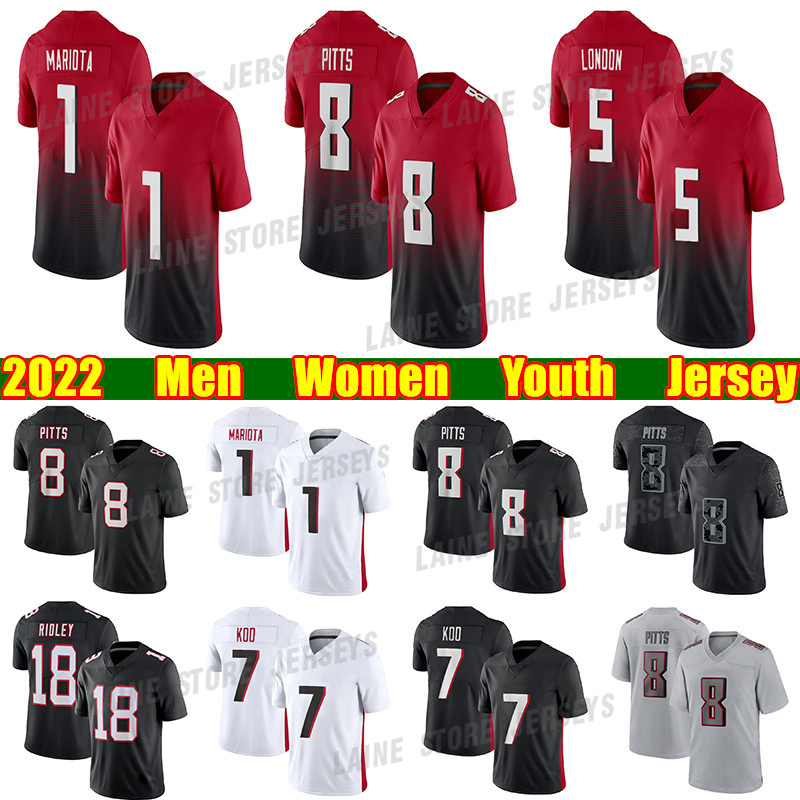 8 Kyle Pitts 4 Desmond Ridder Football Jersey Marcus Mariota Drake London A.J. Terrell Jr. Grady Jarrett Ridley Deion Jones Cordarrelle Patterson Younghoe Koo jerseys, White men
8 Kyle Pitts 4 Desmond Ridder Football Jersey Marcus Mariota Drake London A.J. Terrell Jr. Grady Jarrett Ridley Deion Jones Cordarrelle Patterson Younghoe Koo jerseys, White men