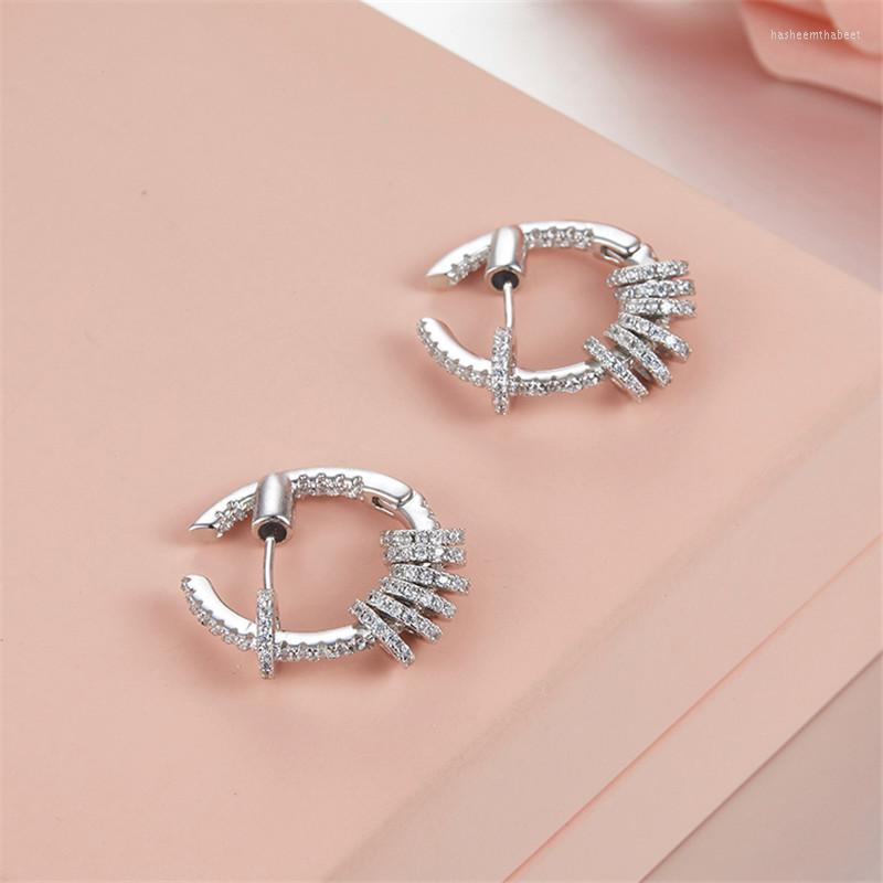 Hoop Earrings SOELLE High Quality Real 925 Sterling Silver Circle With Sliding Rings Micro Cubic Zirconia Women Fashion Brand Jewelry
Hoop Earrings SOELLE High Quality Real 925 Sterling Silver Circle With Sliding Rings Micro Cubic Zirconia Women Fashion Brand Jewelry