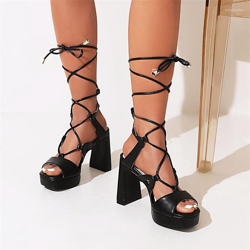 Sandals PXELENA Plus Size Summer Cross Strap Women Shoes Female Dress Party Platform Chunky High Heels Rome Gladirtor Punk Rock, Beige
Sandals PXELENA Plus Size Summer Cross Strap Women Shoes Female Dress Party Platform Chunky High Heels Rome Gladirtor Punk Rock, Beige