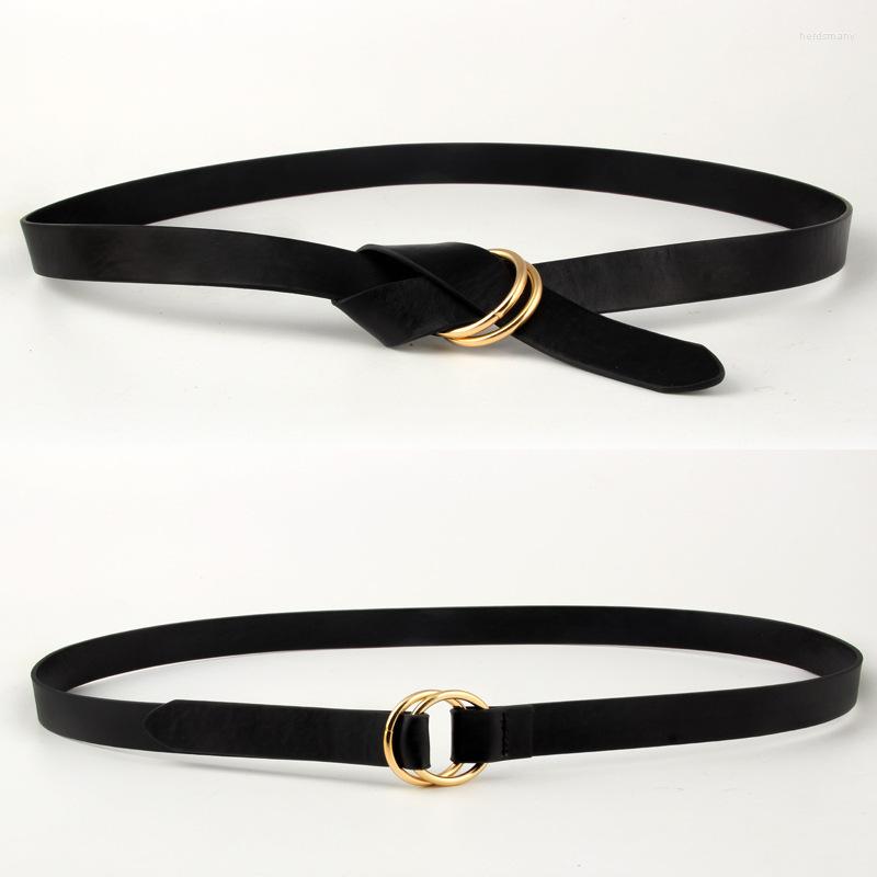 Belts Personality Designers Women PU Leather Round Ring Buckle Thin Belt For Jeans Dress All-match Female Cinturon, Black
Belts Personality Designers Women PU Leather Round Ring Buckle Thin Belt For Jeans Dress All-match Female Cinturon, Black