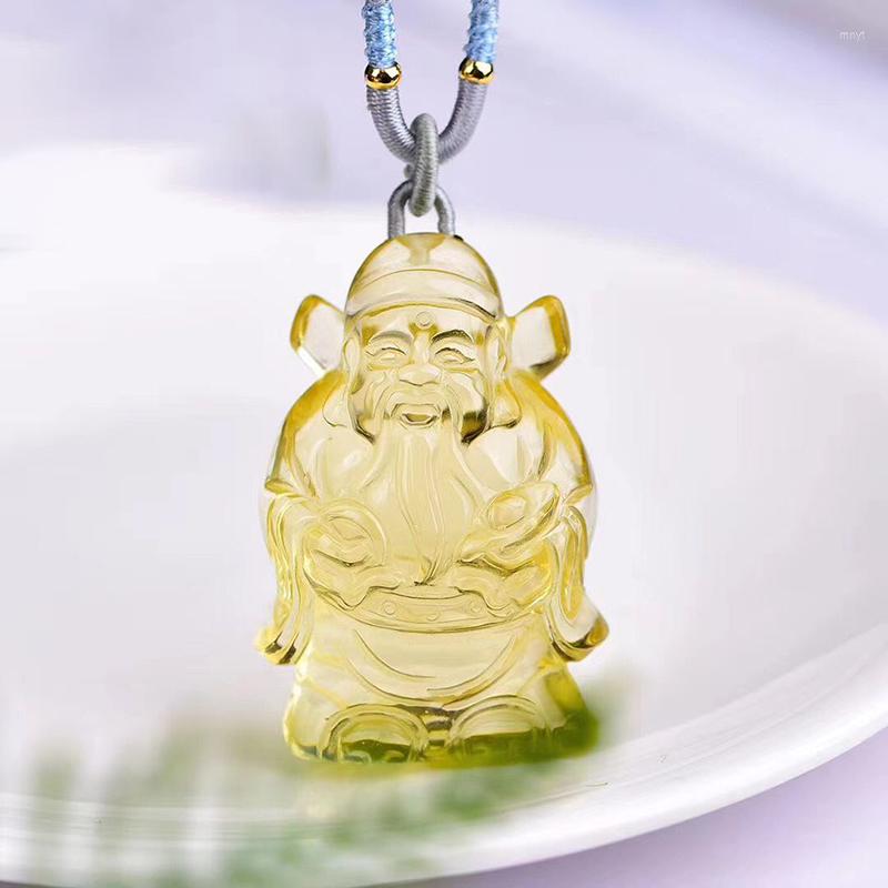 Pendant Necklaces Wholesale Yellow Natural Crystal Carved God Of Wealth Necklace For Women Men Fashion JoursNeige Jewelry
Pendant Necklaces Wholesale Yellow Natural Crystal Carved God Of Wealth Necklace For Women Men Fashion JoursNeige Jewelry
