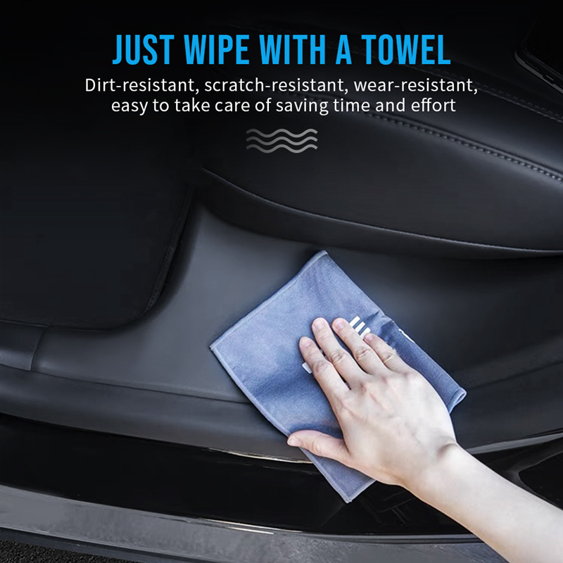 For Tesla Model Y 2021 2022 ABS Rear Door Sill Protector Scuff Plate Cover Door Inner Sill Cover Outer Decor Sticker Accessories