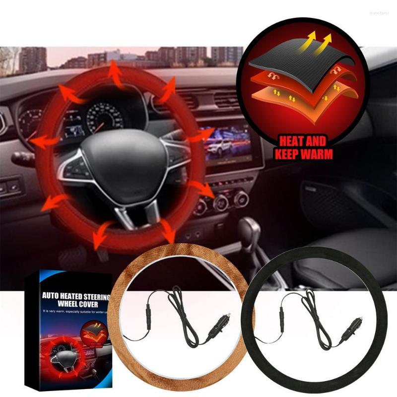 Steering Wheel Covers Universal 12V Electric Heated Car Wrap Winter Heating Auto Cover For Cars Trucks Vans SU V
Steering Wheel Covers Universal 12V Electric Heated Car Wrap Winter Heating Auto Cover For Cars Trucks Vans SU V