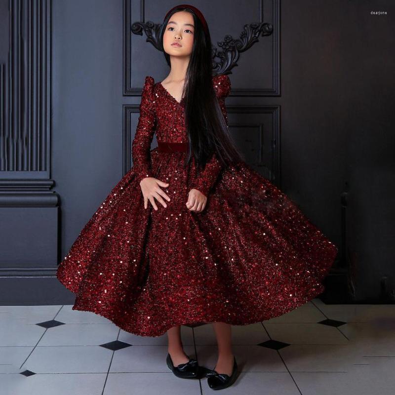 Girl Dresses Yipeisha Glitter Party Sequin Pearls Burgundy Flower Dress V Neck Long Sleeves Ball Gown Kids Pageant, Blue
Girl Dresses Yipeisha Glitter Party Sequin Pearls Burgundy Flower Dress V Neck Long Sleeves Ball Gown Kids Pageant, Blue