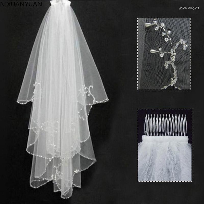 Bridal Veils Tulle Wedding Accessories Veil For The Bride Short With Comb Weddings Headpiece Hair Face Pearl Crystals, White
Bridal Veils Tulle Wedding Accessories Veil For The Bride Short With Comb Weddings Headpiece Hair Face Pearl Crystals, White