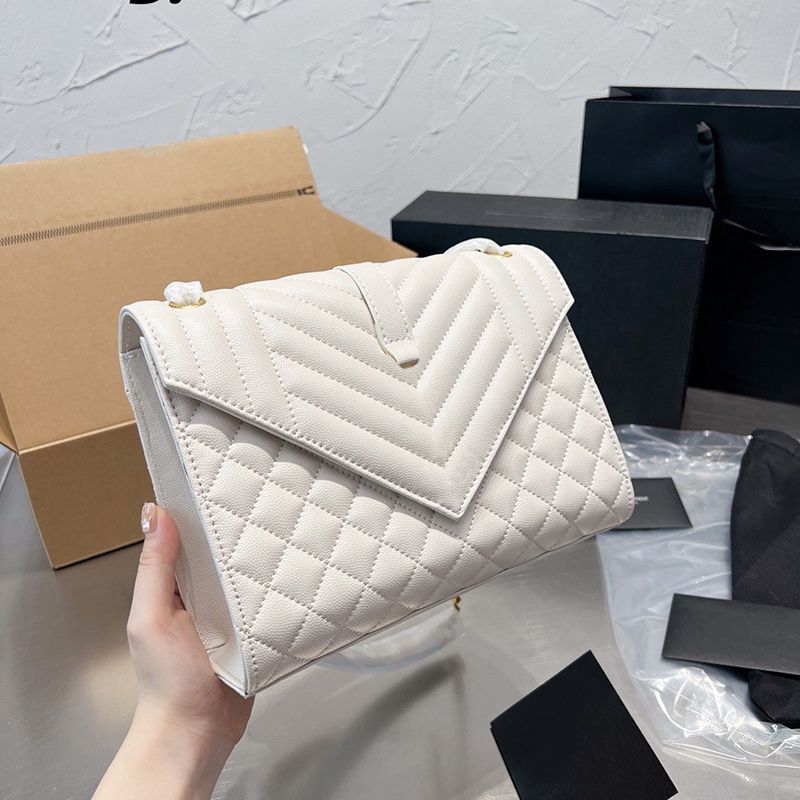 Women Gold Chain Crossbody Bag Genuine Leather Ladies Handbag ENVELOPE Purse Tote QUILTED LATTICE Shoulder Clutch Wallet Luxury Designer Handbag, Black gold chain
Women Gold Chain Crossbody Bag Genuine Leather Ladies Handbag ENVELOPE Purse Tote QUILTED LATTICE Shoulder Clutch Wallet Luxury Designer Handbag, Black gold chain