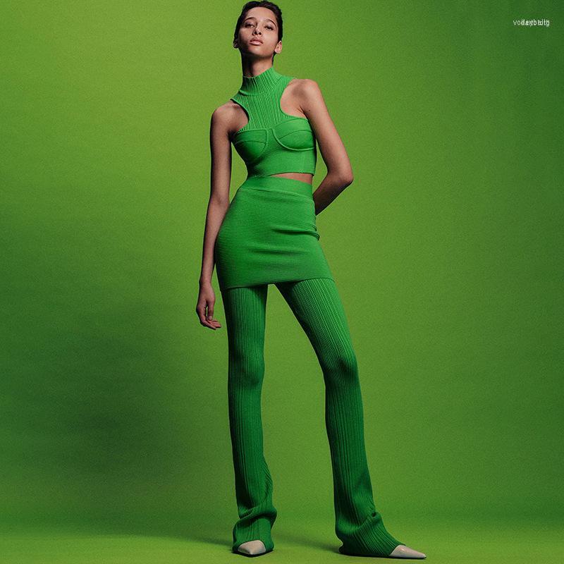 Women's Two Piece Pants Women's HIGH QUALITY Est 2022 Designer Star Style Fashion Suit Set Knit Sleeveless Top Skirt Two-Piece, Green
Women's Two Piece Pants Women's HIGH QUALITY Est 2022 Designer Star Style Fashion Suit Set Knit Sleeveless Top Skirt Two-Piece, Green