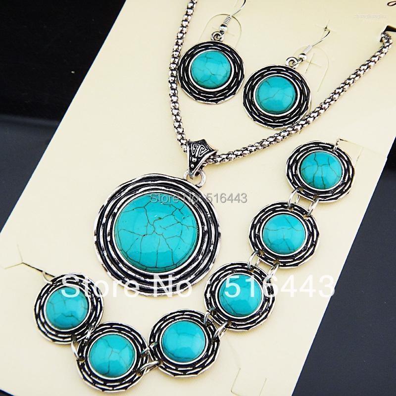 Necklace Earrings Set & Vintage Antique Tibetan Silver Round Natural Stone Bracelet Women A-670, Picture shown
Necklace Earrings Set & Vintage Antique Tibetan Silver Round Natural Stone Bracelet Women A-670, Picture shown