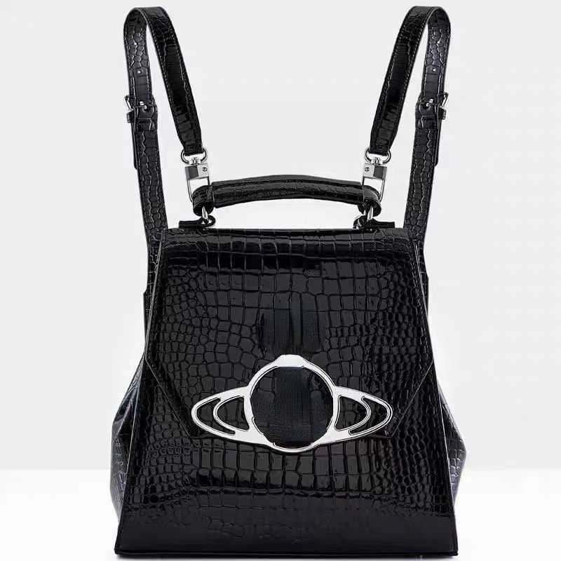 ladies bags vivi designer bag retro crocodile pattern backpack handBag outdoor leisure fashion all match, Black
ladies bags vivi designer bag retro crocodile pattern backpack handBag outdoor leisure fashion all match, Black