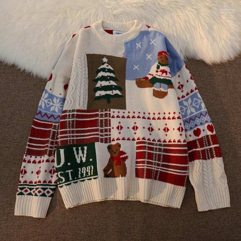Men's Sweaters Men's 2022 Winter Knit Sweater Warm Pullover Christmas Round Neck Couple Hip Hop Casual Oversized Patchwork, White
Men's Sweaters Men's 2022 Winter Knit Sweater Warm Pullover Christmas Round Neck Couple Hip Hop Casual Oversized Patchwork, White