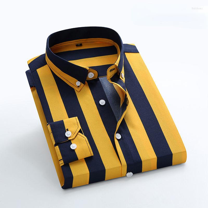 Men's Casual Shirts Men's Striped Blouse 2022 Spring Autumn Long Sleeves Slim Korean Button-Up Brand Clothing Top A178, Ak66-01
Men's Casual Shirts Men's Striped Blouse 2022 Spring Autumn Long Sleeves Slim Korean Button-Up Brand Clothing Top A178, Ak66-01
