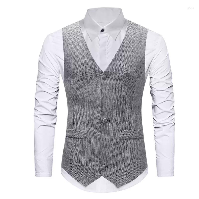 Men' Vests Men' Herringbone V-Neck Business Suit Vest Slim Party Wedding Tuxedo, Gray
Men' Vests Men' Herringbone V-Neck Business Suit Vest Slim Party Wedding Tuxedo, Gray