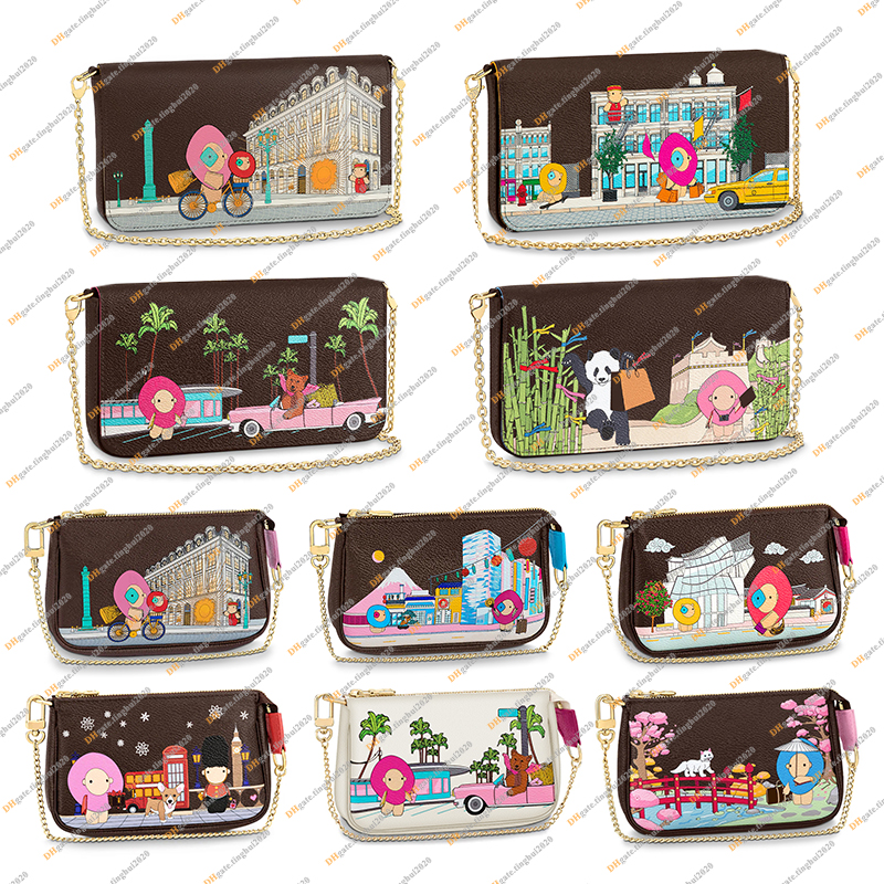 2022 Christmas Fashion Designer MINI POCHETTE ACCESSOIRES Chain Bag Wallet Purse High Quality Silk Screen Handbag Key Pouch M81762 M81545 M81637 M81760 M81633, 21cm brown flower & grizzly
2022 Christmas Fashion Designer MINI POCHETTE ACCESSOIRES Chain Bag Wallet Purse High Quality Silk Screen Handbag Key Pouch M81762 M81545 M81637 M81760 M81633, 21cm brown flower & grizzly